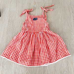 Girls Toddler Garb Orange Florida Gators Gingham Dress